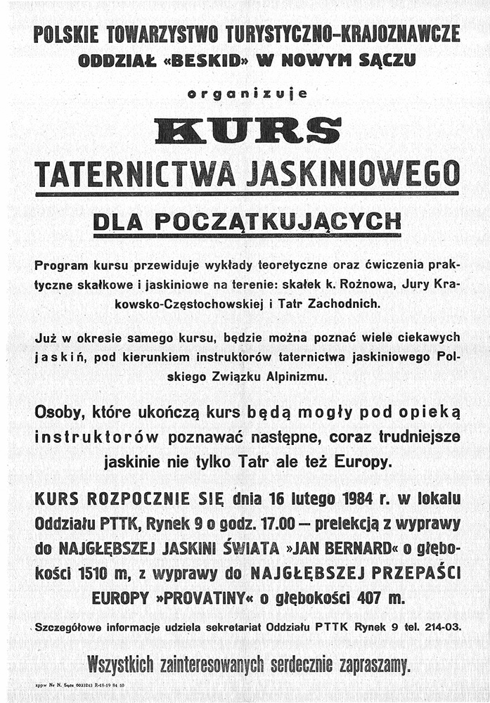 Plakat kursowy 1984